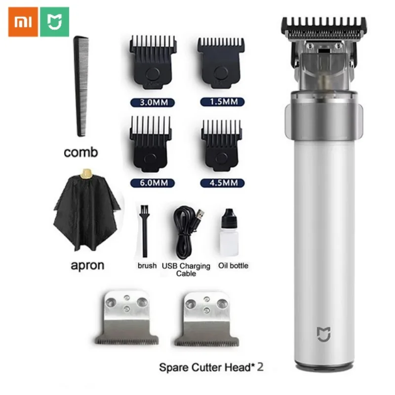 Xiaomi Mijia Bagiator גילוח חשמלית פיסול שמן הראש לדחוף גילוח שיער מכונת חיתוך מקצועית קליפר שיער לגברים T9 . ' - ' . 4