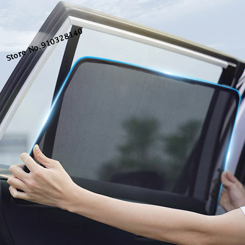 על מאזדה 3 Axela 2014 2015 2016 2017 2018 המכונית בצד החלון שמשיה רשת וילונות הגנת UV מגן השמש רשת מגן שמש . ' - ' . 4