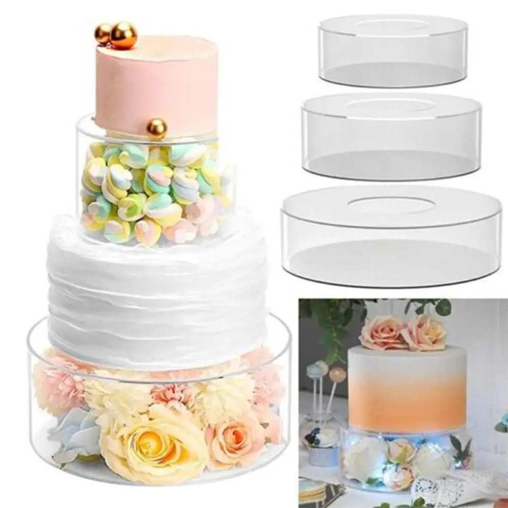DIY המפלגה ציוד קצה חלקה שקוף עוגה לוח התצוגה עוגה לעמוד העוגה לאפייה כלים ליום הולדת|חתונה . ' - ' . 5