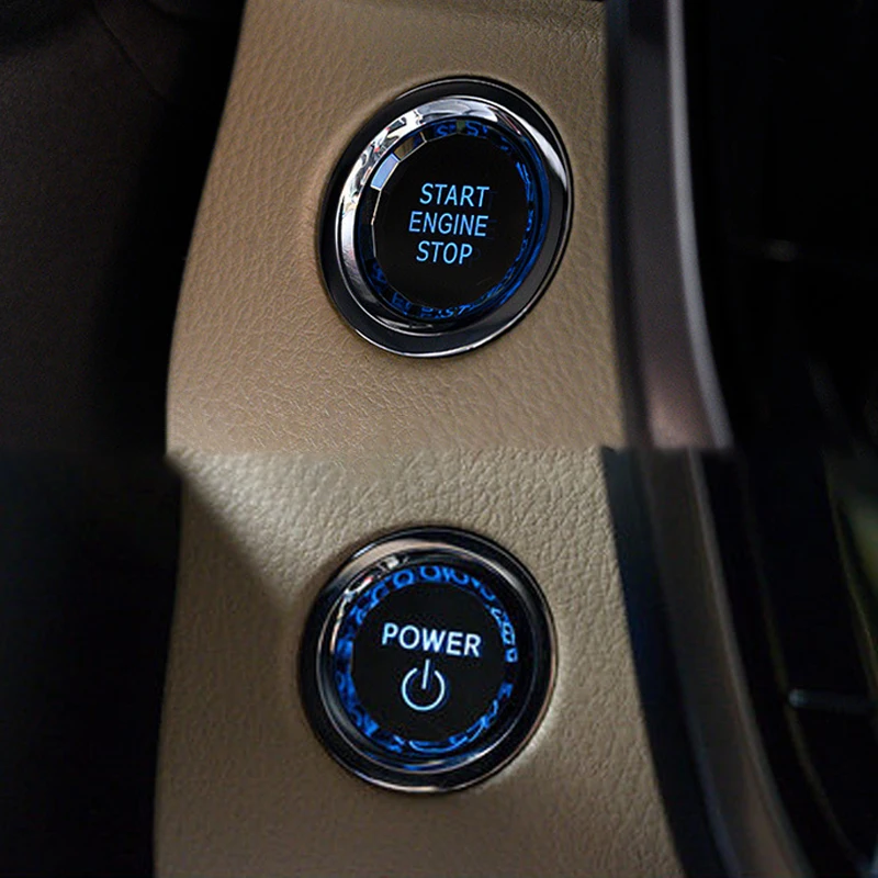 עבור טויוטה קאמרי אבלון Rav4 היילנדר המכונית קריסטל הפעלת מנוע מפסק כיבוי לחצן ABS חיפוי הצתה בכפתור אביזרי רכב . ' - ' . 5