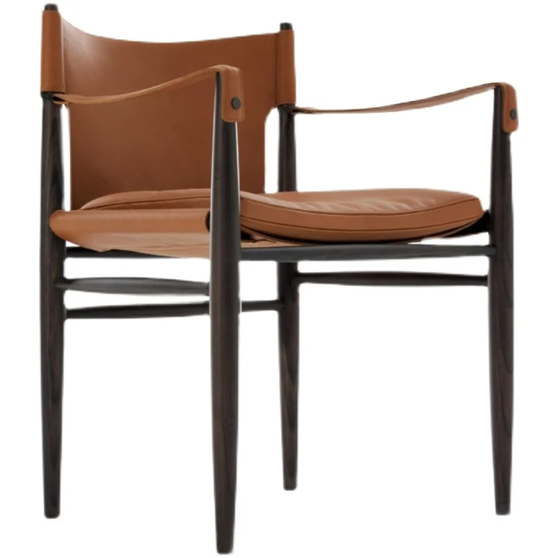 עיצוב כסאות משרדיים מתקדמים עור יוקרה איפור מינימליסטי הכיסא Nordic Lounge יצירתי Sillasn מסעדה רהיטים . ' - ' . 5