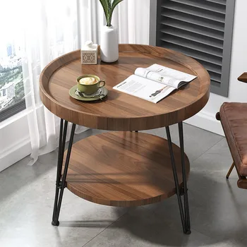 קטנים ביתיים מיני ספה, שולחן צד קטן שולחן קפה ביתיים סלון מרפסת שולחן פנאי שולחן צד קטן, שולחן עגול