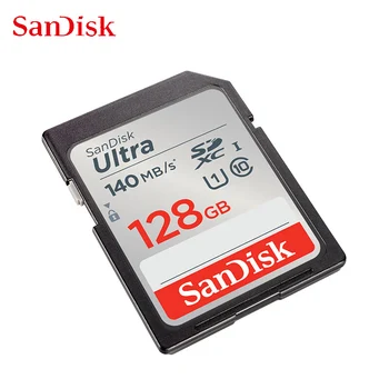 SanDisk Ultra SD 64GB 128GB SDHC SDXC פלאש כרטיס הזיכרון 256GB 32GB U1 C10 UHS-אני 140MB/s עבור מצלמה בטלפון