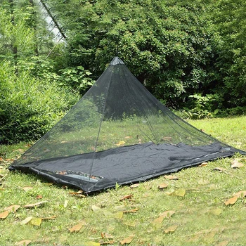 בחוץ יתוש אוהל קמפינג יחיד משולש כילה נגד יתושים נייד חרקים-הוכחה נסיעות פנאי.