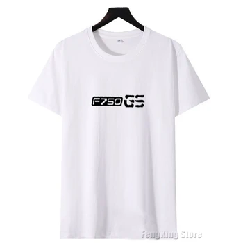 עבור ב. מ. וו F750GS F750gs חדש בדק כותנה קצר שרוול חולצת הטריקו של גברים צוואר עגול מודפס הלוגו של החולצה