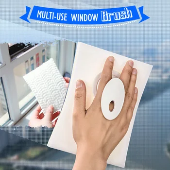 רב-משתמשים חלון המברשת יצירתי חלון קסם מברשת Groove מטלית ניקוי חלון זכוכית ניקוי חריץ מברשת לנקות כלי Dropship