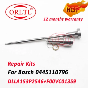 ORLTL מסילה משותפת Injector ערכות תיקון DLLA153P2546 0433172546 Vavle F00VC01359 דיזל ערכות 0445110796