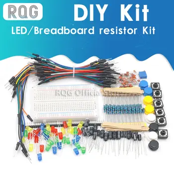 Starter Kit עבור arduino הנגד /LED / קבלים / מגשר חוטים / קרש החיתוך נגד קיט עם תיבה הקמעונאי