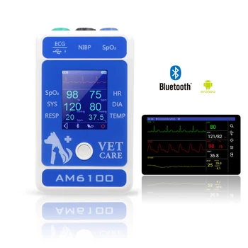 ברי AM6100 וטרינרית ציוד לחץ דם וטרינרית צג מטופל AM6100 וטרינר לחץ דם