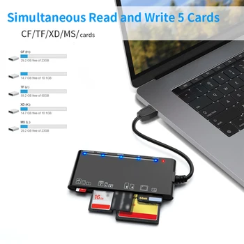 אוניברסלי נייד USB 3 0 קורא כרטיסי זיכרון ספר מצלמת נייד מהר מהירות כרטיסי מתאם ממיר