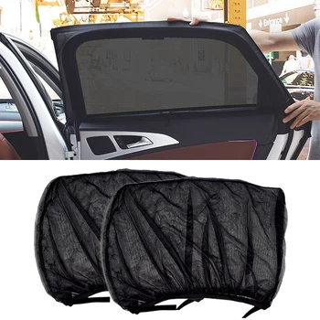Ceyes 2pcs סגנון רכב אביזרים השמש צל אוטומטי UV להגן על וילון החלון בצד שמשיה רשת מגן השמש הגנה חלון סרטים