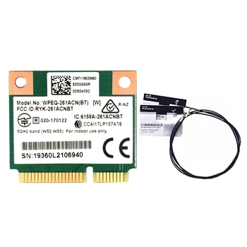 QCA6174 WPEQ-261ACN(BT) WIFI כרטיס+2Xantenna 802.11 AC 867M QCA6174 Bluetooth 4.2 WIFI 5 Mini Pcie כרטיס