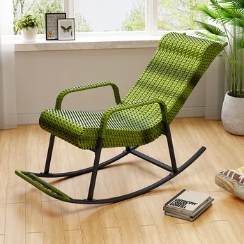 כיסא נדנדה נצרים הכיסא מרפסת חיצונית פנאי טרקלין הכיסא קל כסא נדנדה כסא תנומה הכיסא מקורה עצלן הכיסא